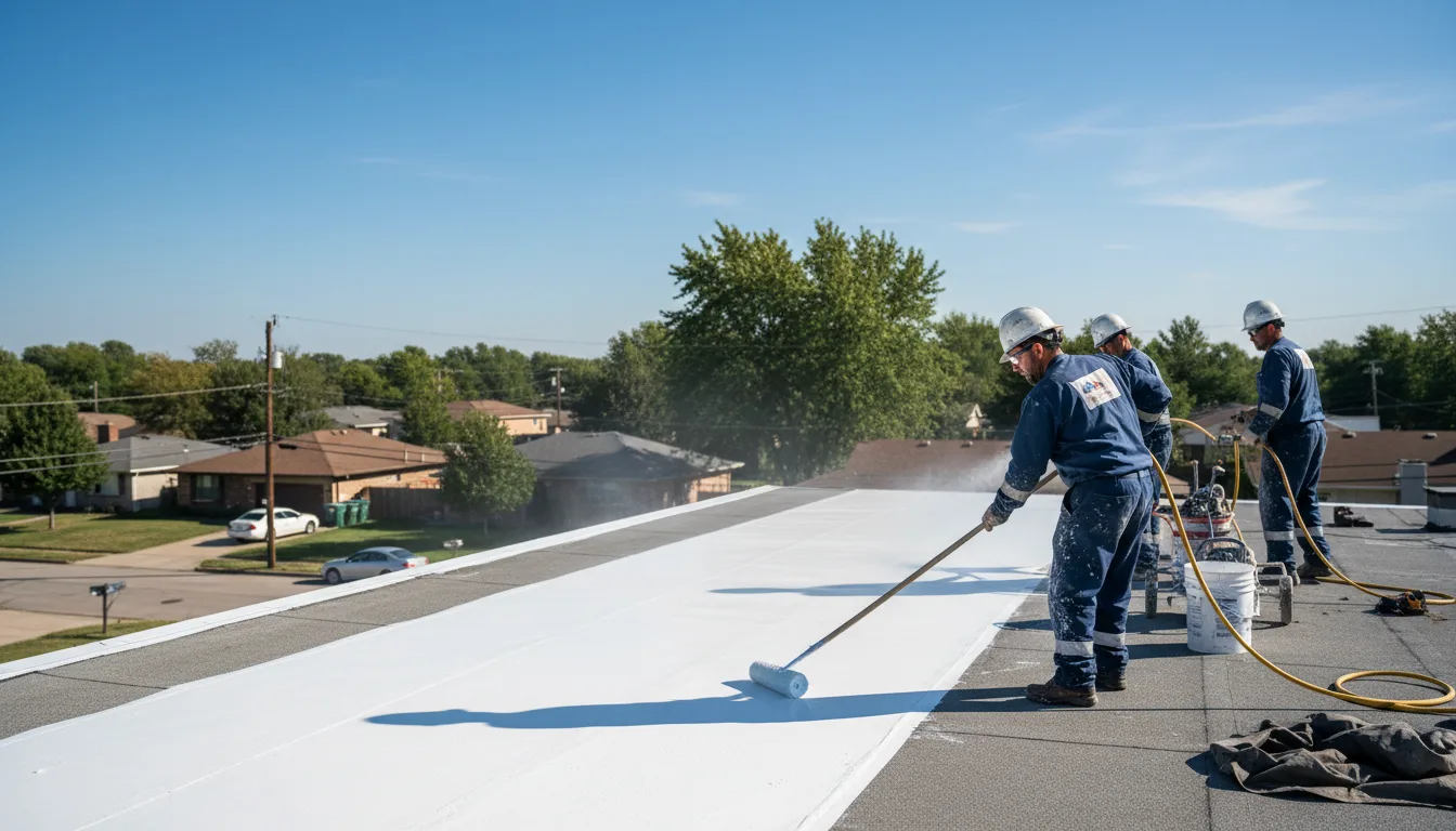 Commercial roof coating in Utica, MI near me